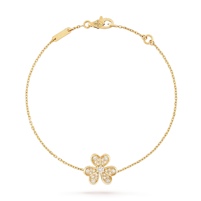 [⭐JeweliWhal]FRIVOLE GOLD FLOWER DIAMOND BRACELET