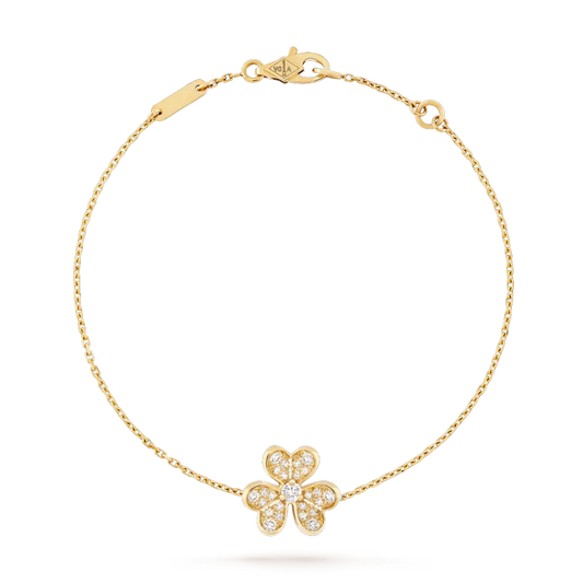 [⭐JeweliWhal]FRIVOLE GOLD FLOWER DIAMOND BRACELET