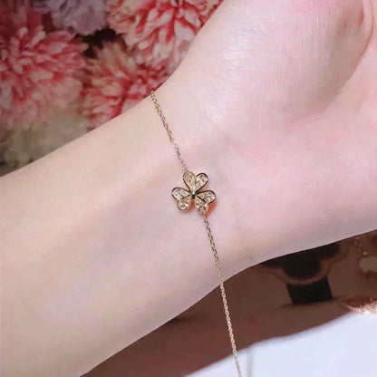 [⭐JeweliWhal]FRIVOLE GOLD FLOWER DIAMOND BRACELET