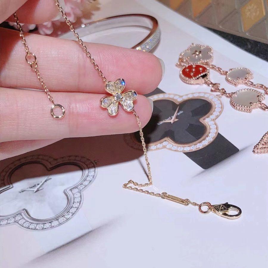 [⭐JeweliWhal]FRIVOLE GOLD FLOWER DIAMOND BRACELET