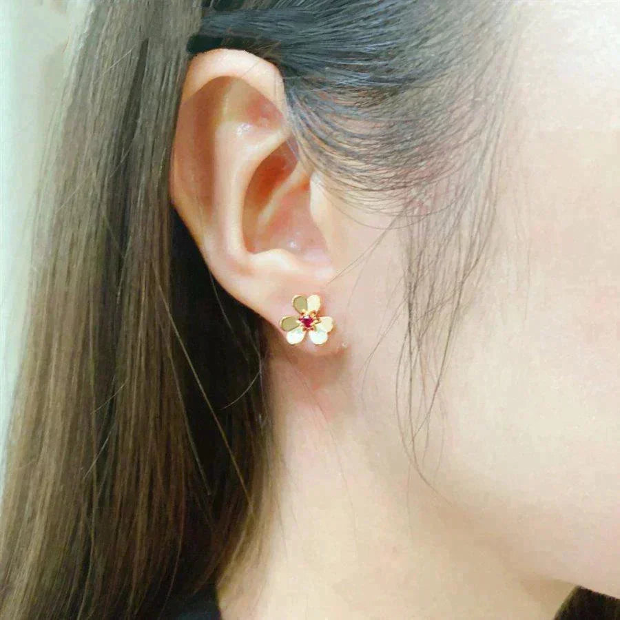 [⭐JeweliWhal]FRIVOLE  FLOWER PINK EARRINGS