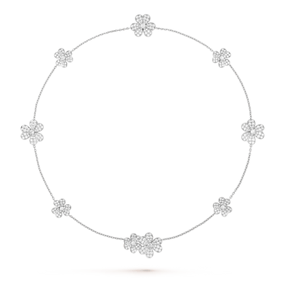 [⭐JeweliWhal]FRIVOLE SILVER 9 FLOWERS NECKLACE