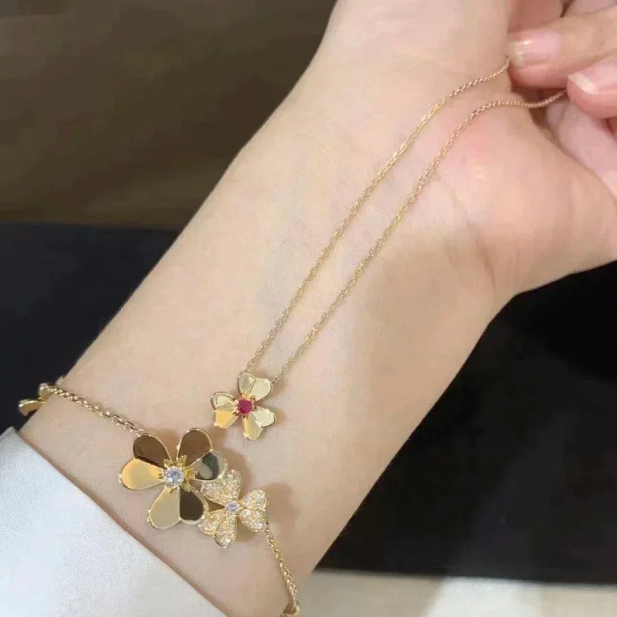 [⭐JeweliWhal]FRIVOLE GOLD FLOWER NECKLACE