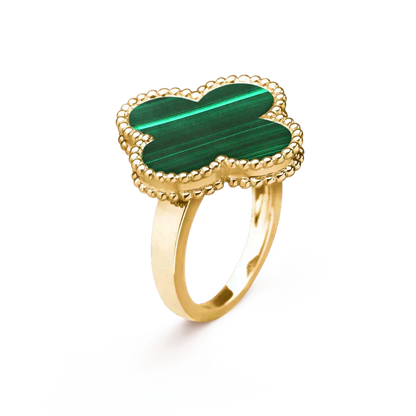 [⭐JeweliWhal]CLOVER MALACHITE RING