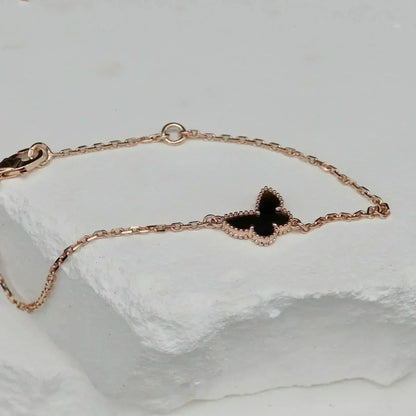 [⭐JeweliWhal]BUTTERFLY ONYX  BUTTERFLY BRACELET
