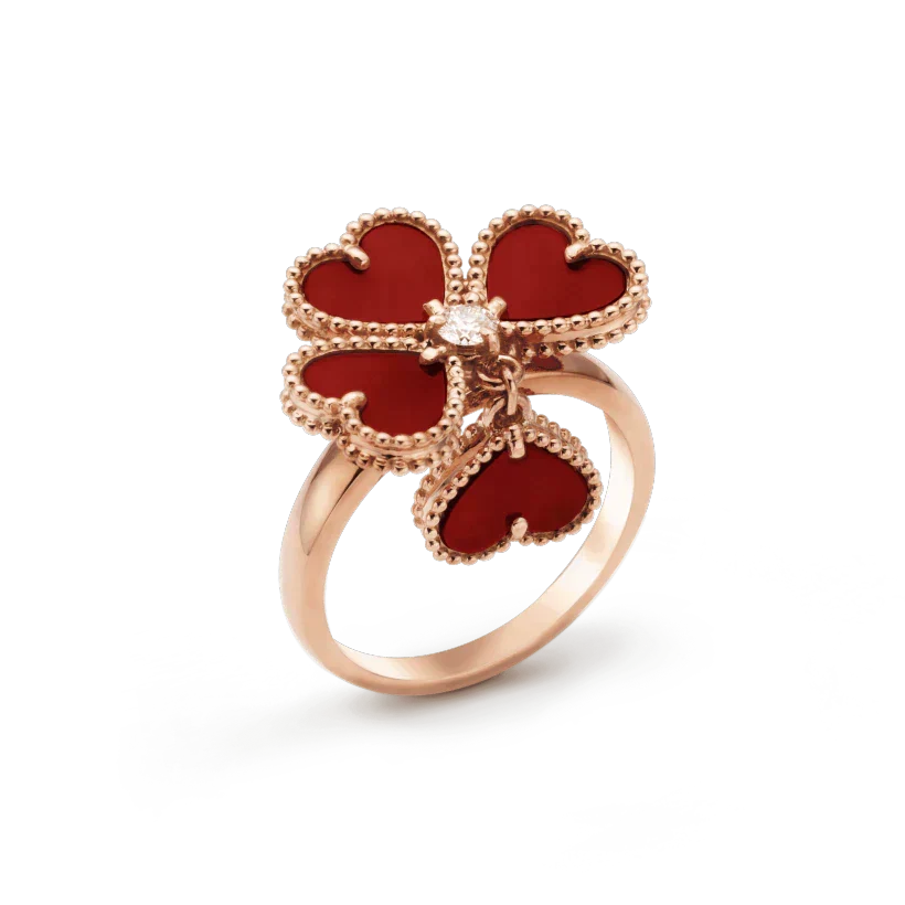 [⭐JeweliWhal]SWEET CLOVER CARNELIAN RING