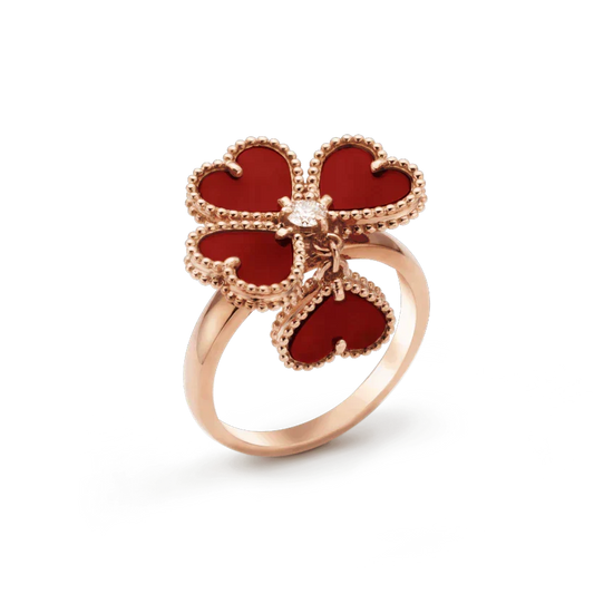 [⭐JeweliWhal]SWEET CLOVER CARNELIAN RING