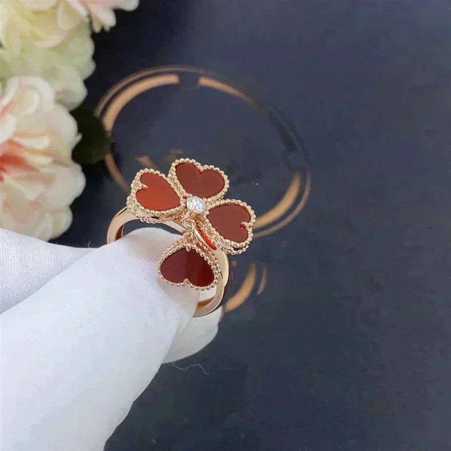 [⭐JeweliWhal]SWEET CLOVER CARNELIAN RING