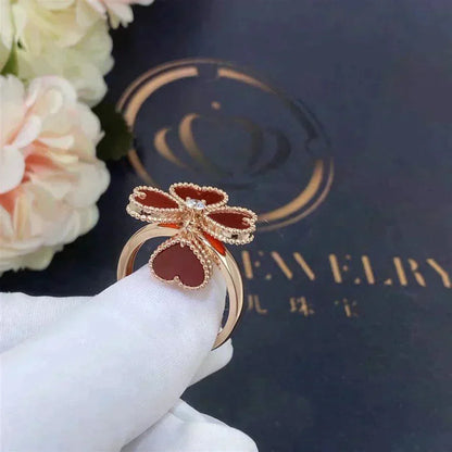 [⭐JeweliWhal]SWEET CLOVER CARNELIAN RING