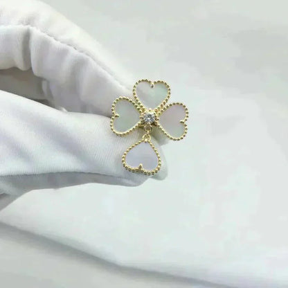 [⭐JeweliWhal]SWEET CLOVER WHITE MOP RING