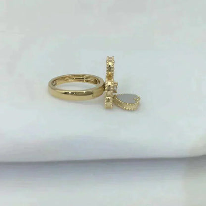 [⭐JeweliWhal]SWEET CLOVER WHITE MOP RING