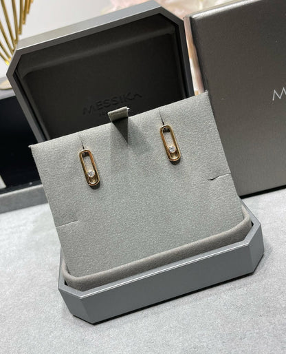 [⭐JeweliWhal]MOVE UNO SMALL 1 DIAMOND EARRINGS