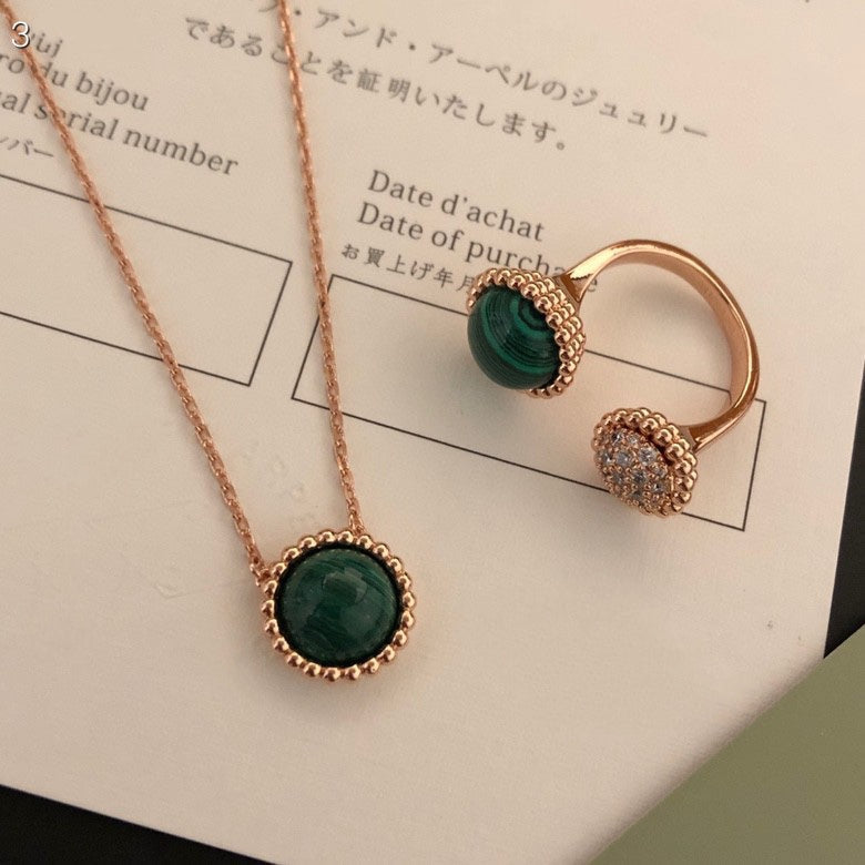 [⭐JeweliWhal]PERLEE COULEURS DIAMOND ROSE GOLD BETWEEN THE FINGER RING