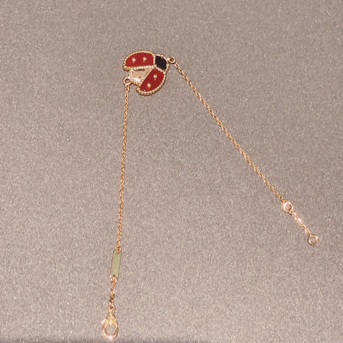 [⭐JeweliWhal]LUCKY SPRING 1 MOTIF PINK GOLD BRACELET