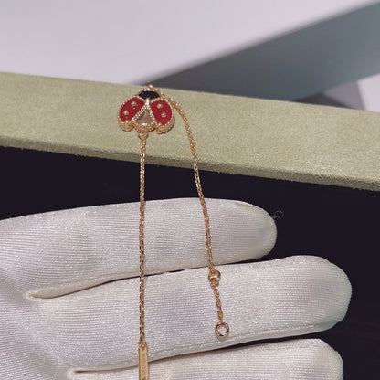 [⭐JeweliWhal]LUCKY SPRING 1 MOTIF PINK GOLD BRACELET