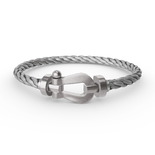 [⭐JeweliWhal]FORCE LARGE HORSESHOE NO DIAMOND BRACELET SILVER