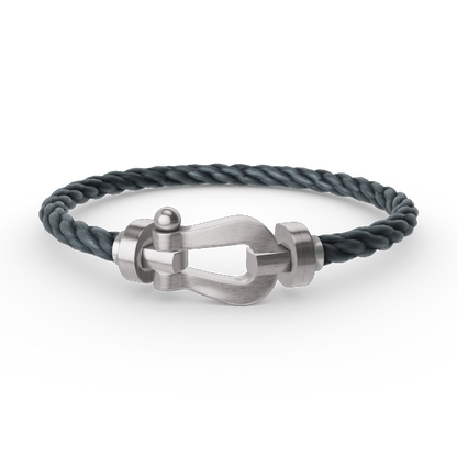 [⭐JeweliWhal]FORCE LARGE HORSESHOE NO DIAMOND BRACELET SILVER