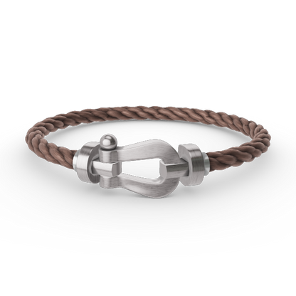 [⭐JeweliWhal]FORCE LARGE HORSESHOE NO DIAMOND BRACELET SILVER