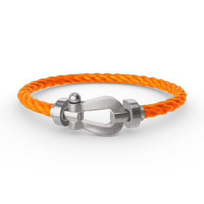 [⭐JeweliWhal]FORCE LARGE HORSESHOE NO DIAMOND BRACELET SILVER
