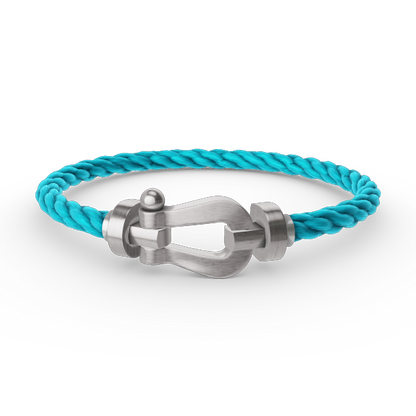 [⭐JeweliWhal]FORCE LARGE HORSESHOE NO DIAMOND BRACELET SILVER