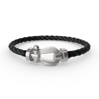 [⭐JeweliWhal]FORCE LARGE HORSESHOE NO DIAMOND BRACELET SILVER