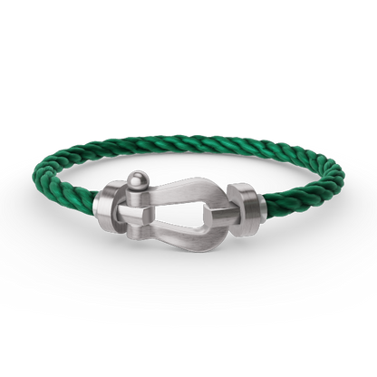 [⭐JeweliWhal]FORCE LARGE HORSESHOE NO DIAMOND BRACELET SILVER
