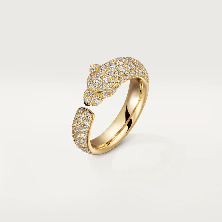 [⭐JeweliWhal]PANTHERE PINK GOLD DIAMOND RING