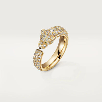 [⭐JeweliWhal]PANTHERE PINK GOLD DIAMOND RING