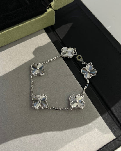 [⭐JeweliWhal] CLOVER 5 MOTIF LASER BRACELET COLLECTION